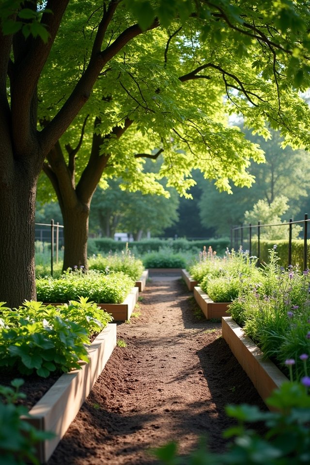 optimal sunny garden location