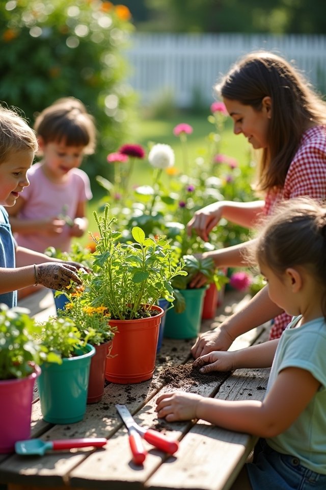 organize container gardening challenges
