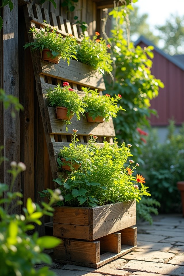pallet planter box creation