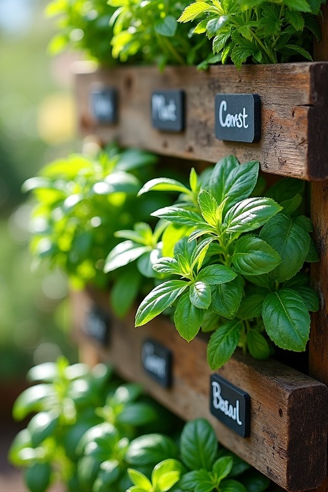 pallet vertical herb garden