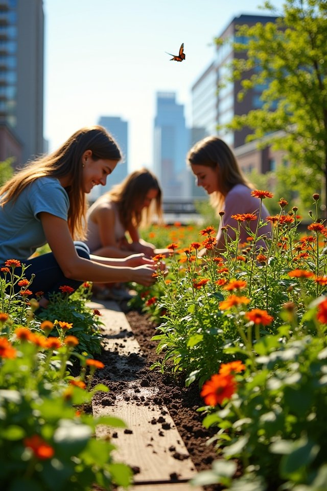 pollinator friendly community gardening activities
