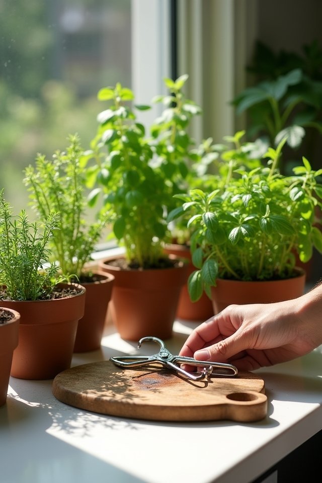 prune and harvest herbs effectively