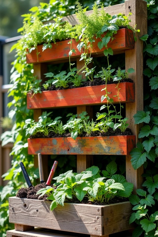 recycled materials for gardening