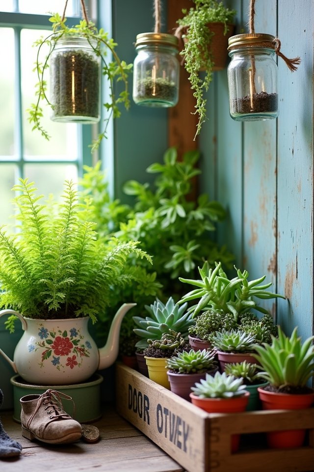 repurpose items into planters