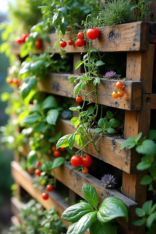 repurpose pallets for gardening