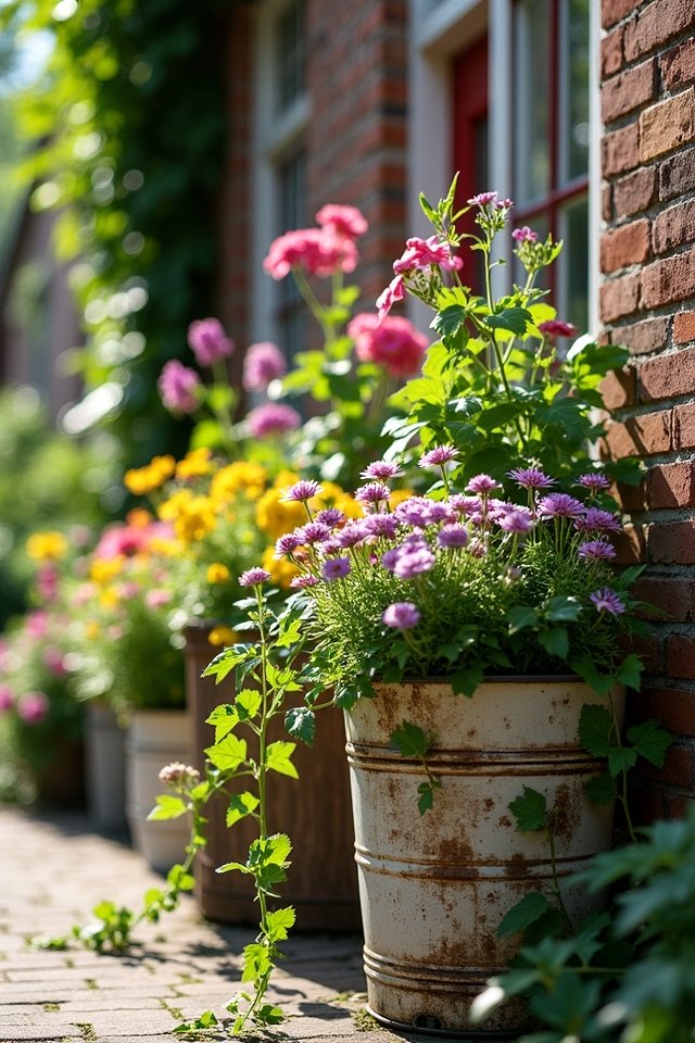 repurposed container garden ideas