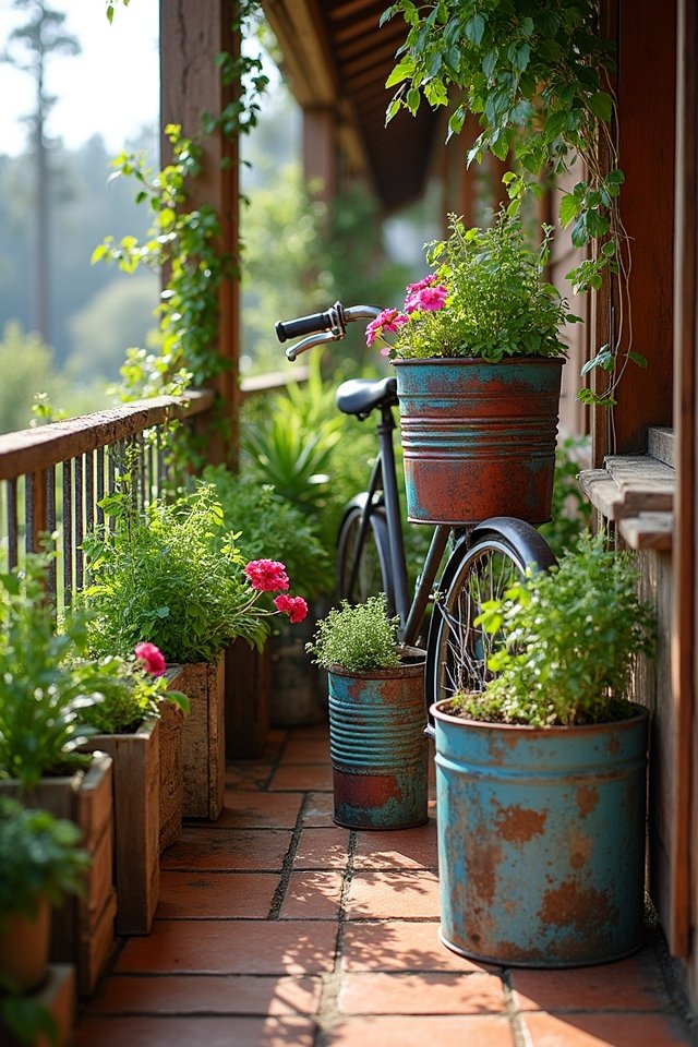 repurposed containers for gardening
