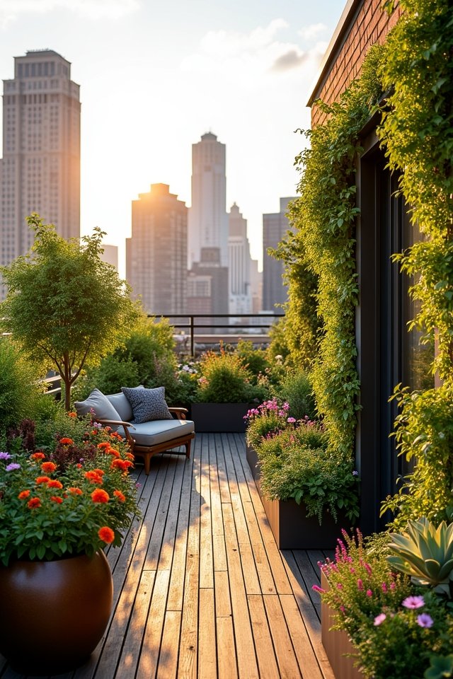 rooftop gardens enhance urban spaces