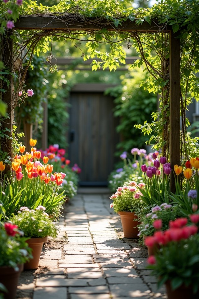 seasonal patio garden beauty