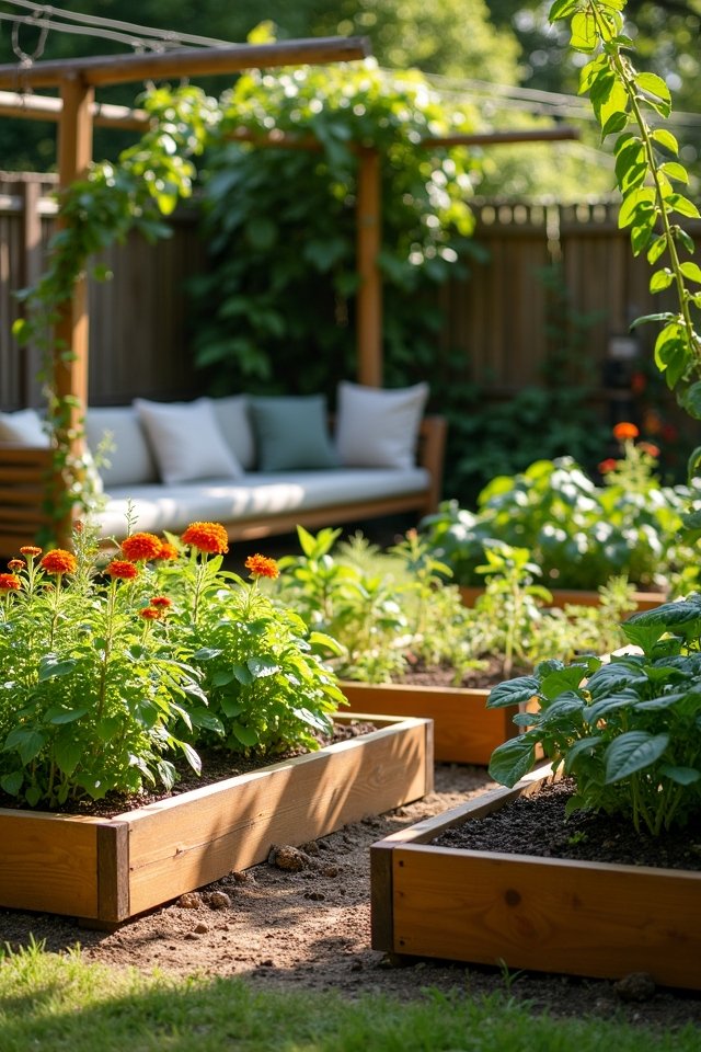 seasonal raised bed planting