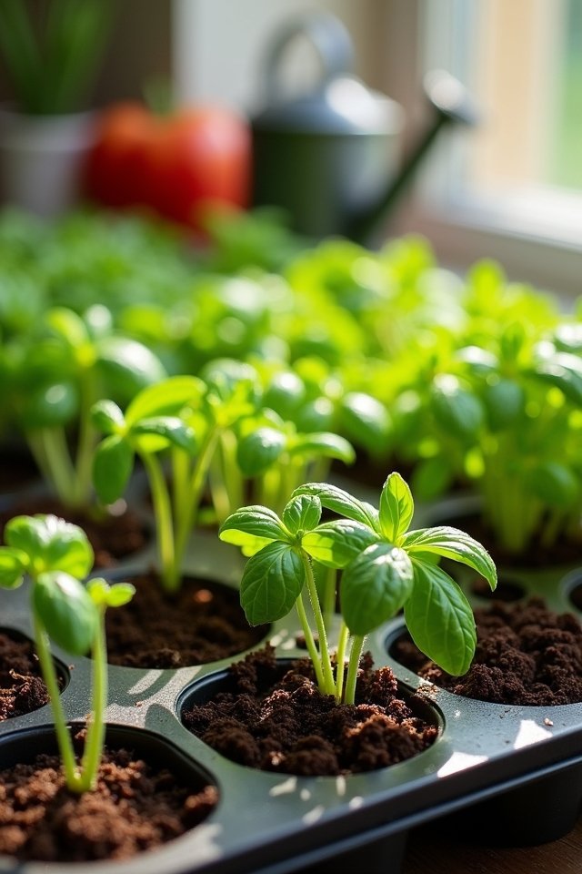 seedling trays for growth