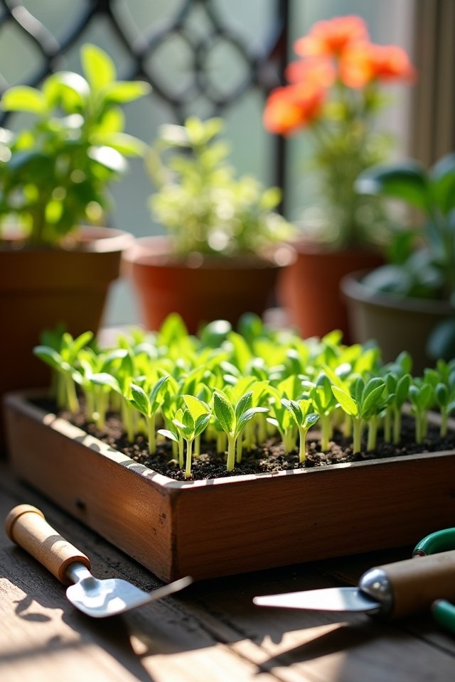 seedling trays nurture plants