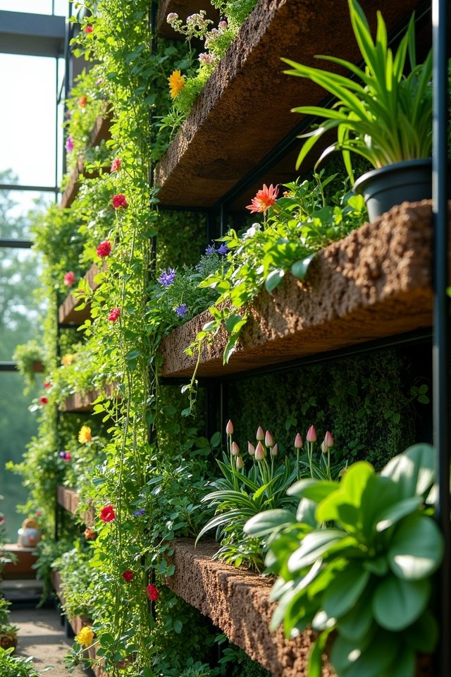 selecting vibrant vertical plants