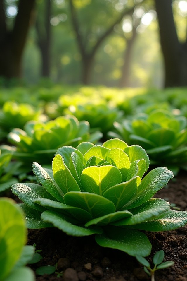 shade loving leafy greens