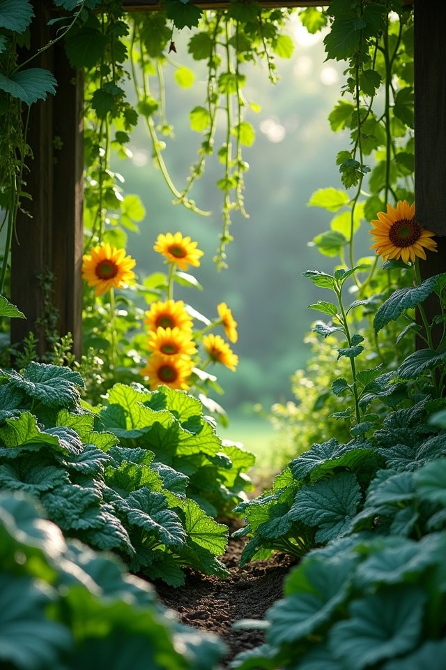 shaded garden companion planting