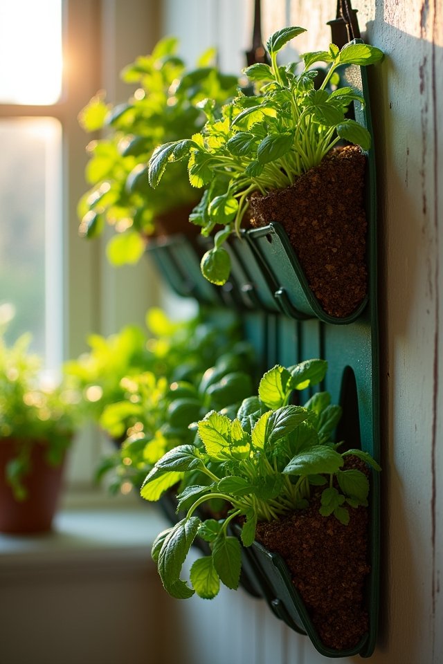 shoe organizer herb garden