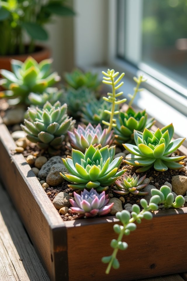 small scale succulent varieties