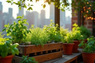 small space herb gardens