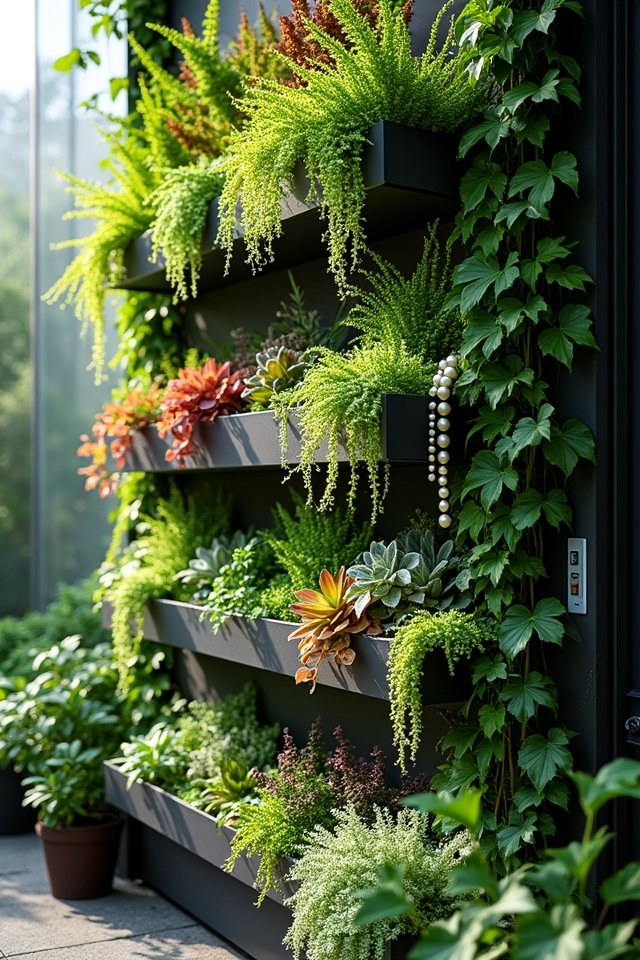 space saving vertical garden plants