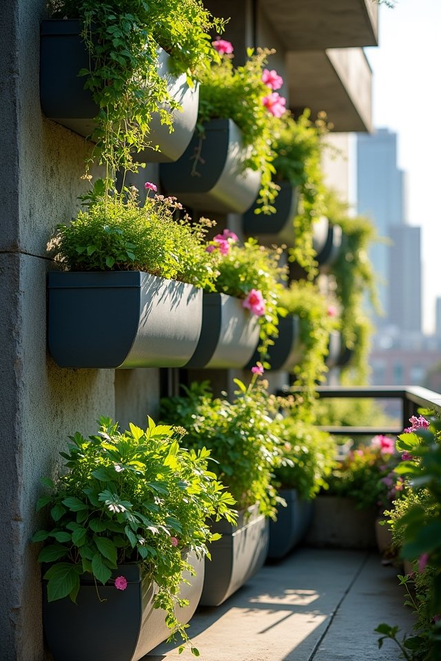stackable planters maximize space