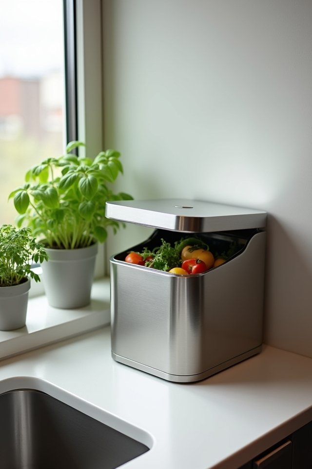 stylish small space composting