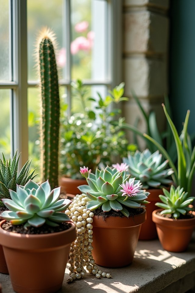 succulent balcony arrangements ideas