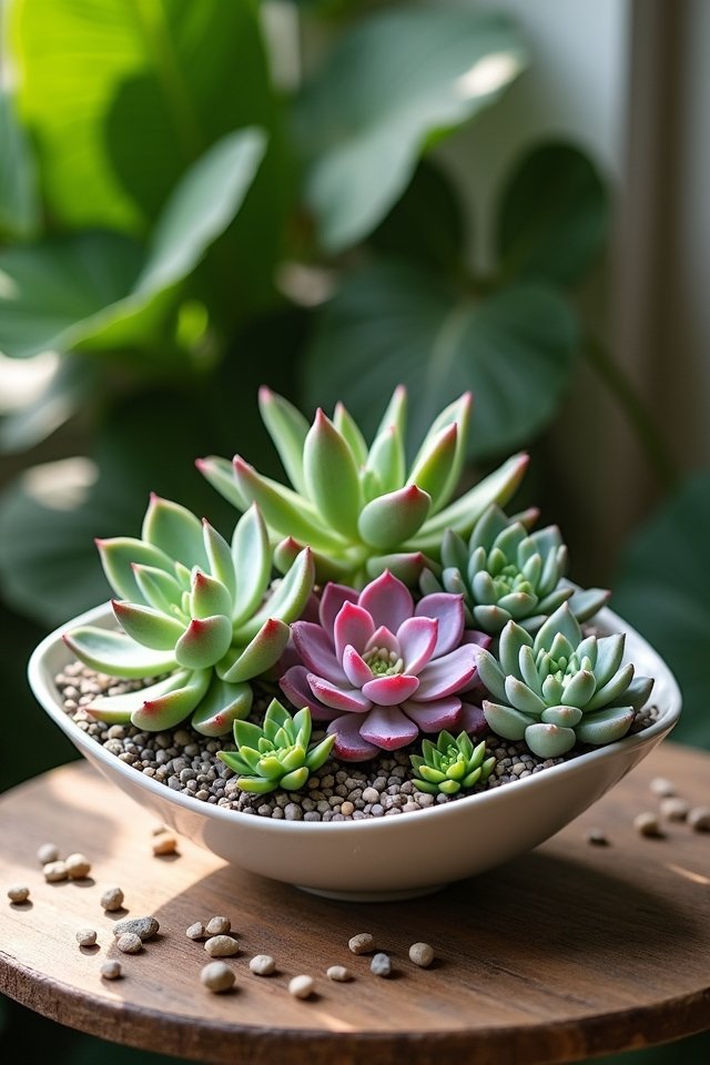 succulent centerpiece table decor