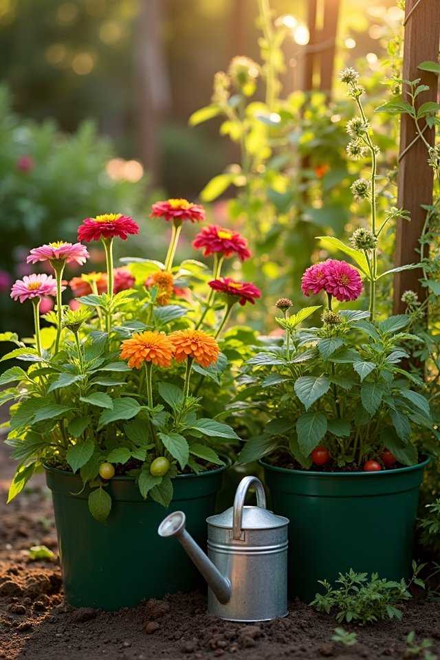 summer herbs in small spaces