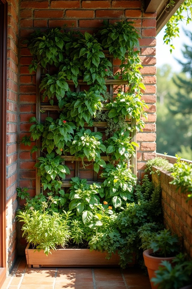 sunny protected garden location