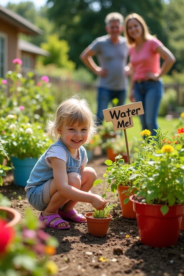 teaching kids garden responsibility