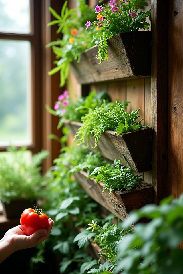 thriving plants for vertical gardening
