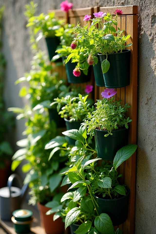 thriving vertical garden care