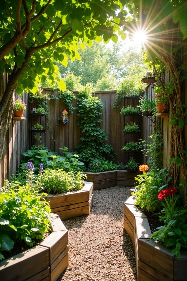 transform corners into gardens