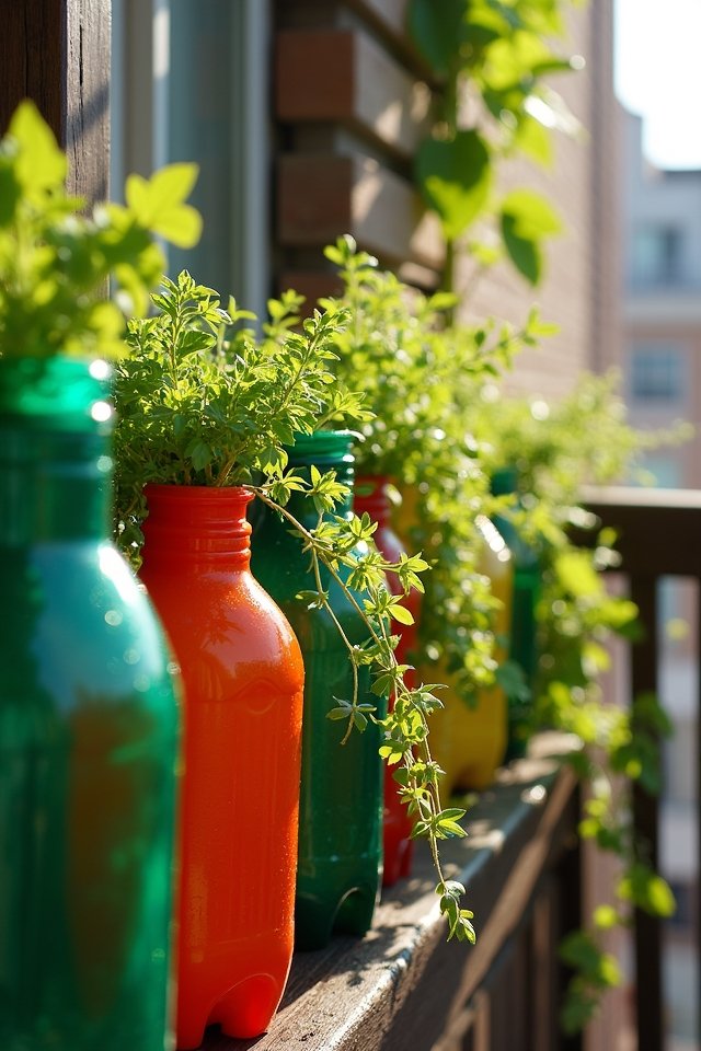 transform plastic bottles planters