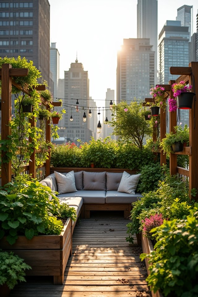 transform rooftop into oasis