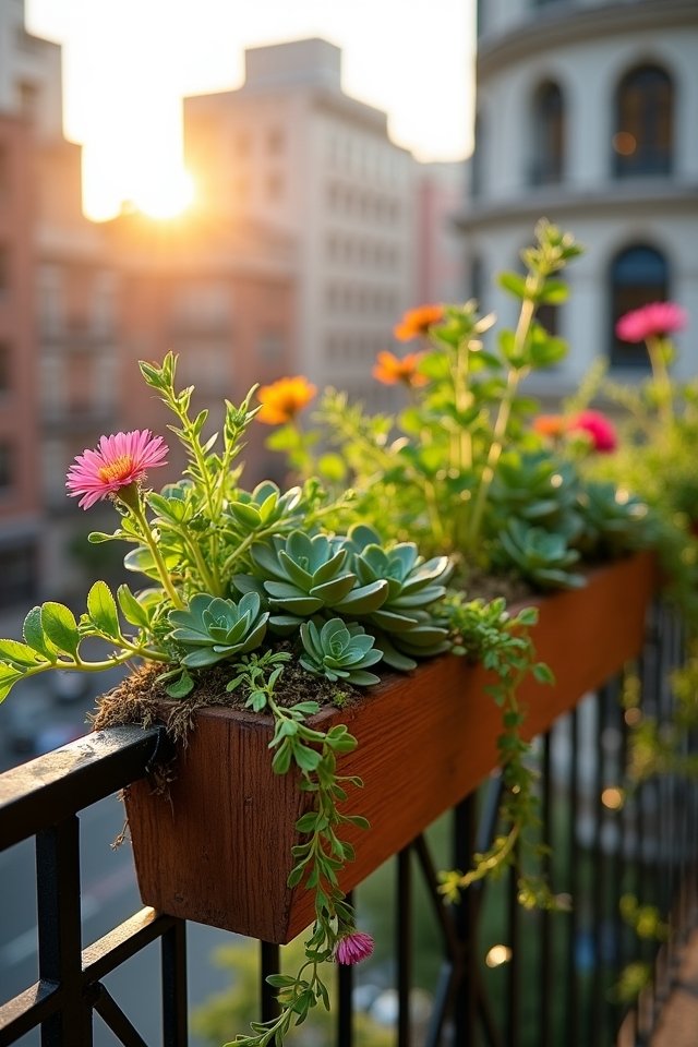 transform your railing garden