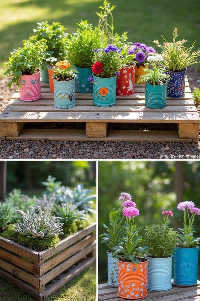 upcycled containers from recyclables