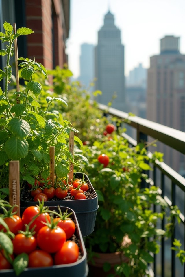 urban gardening with compact plants