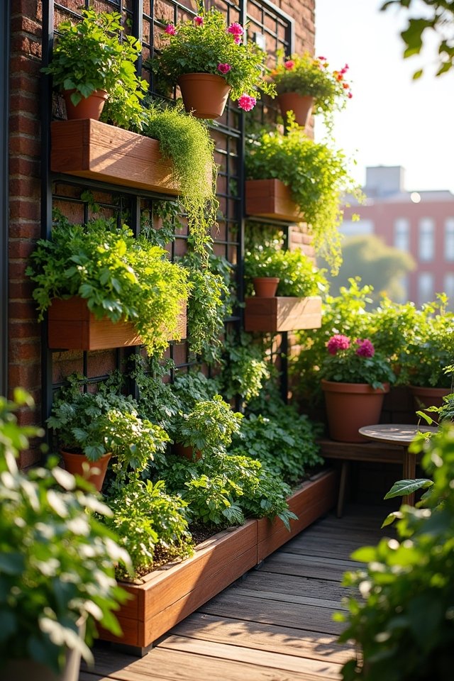 urban oasis through vertical gardening