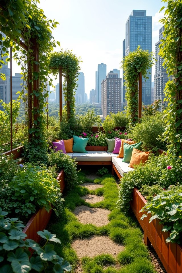 urban rooftop garden oasis