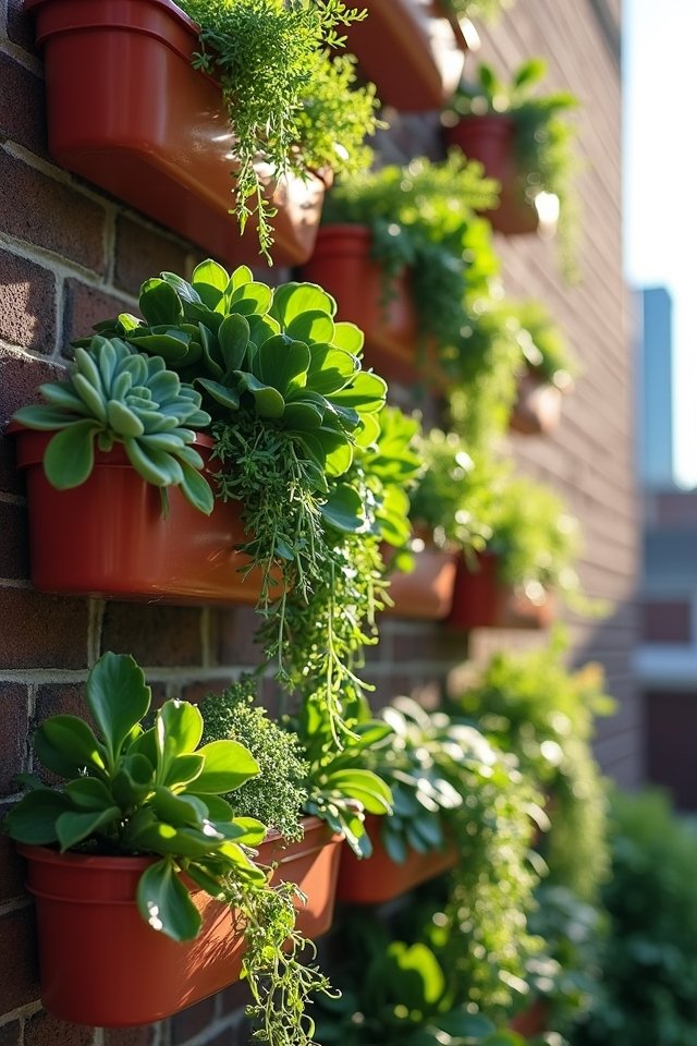 urban wall planter gardening