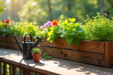 vertical balcony planter construction