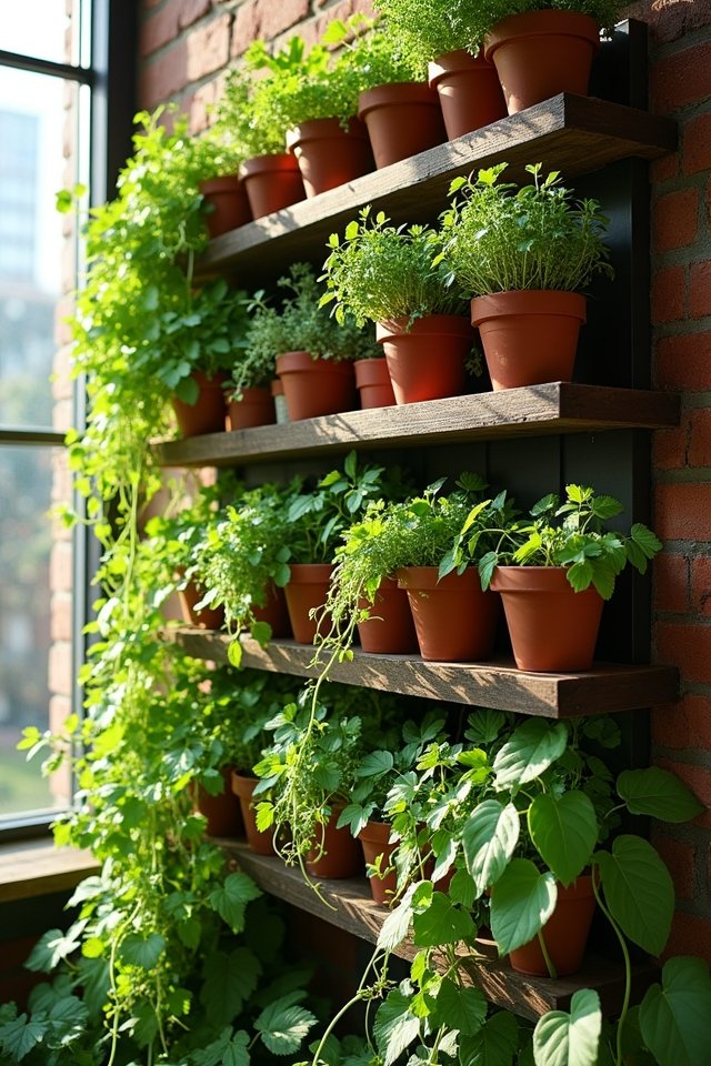 vertical garden wall racks