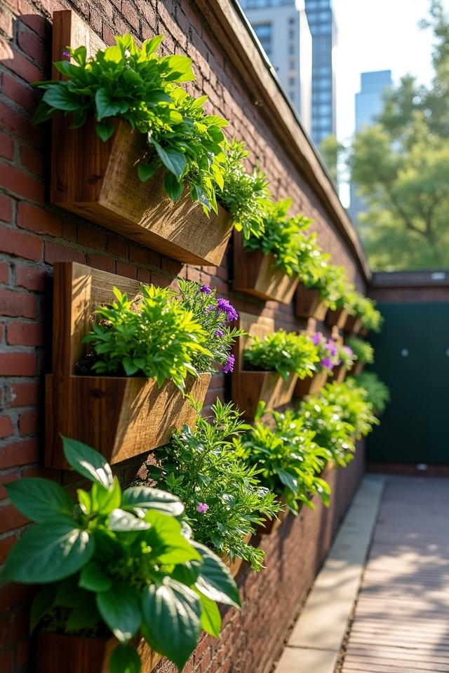 vertical gardening wall planters