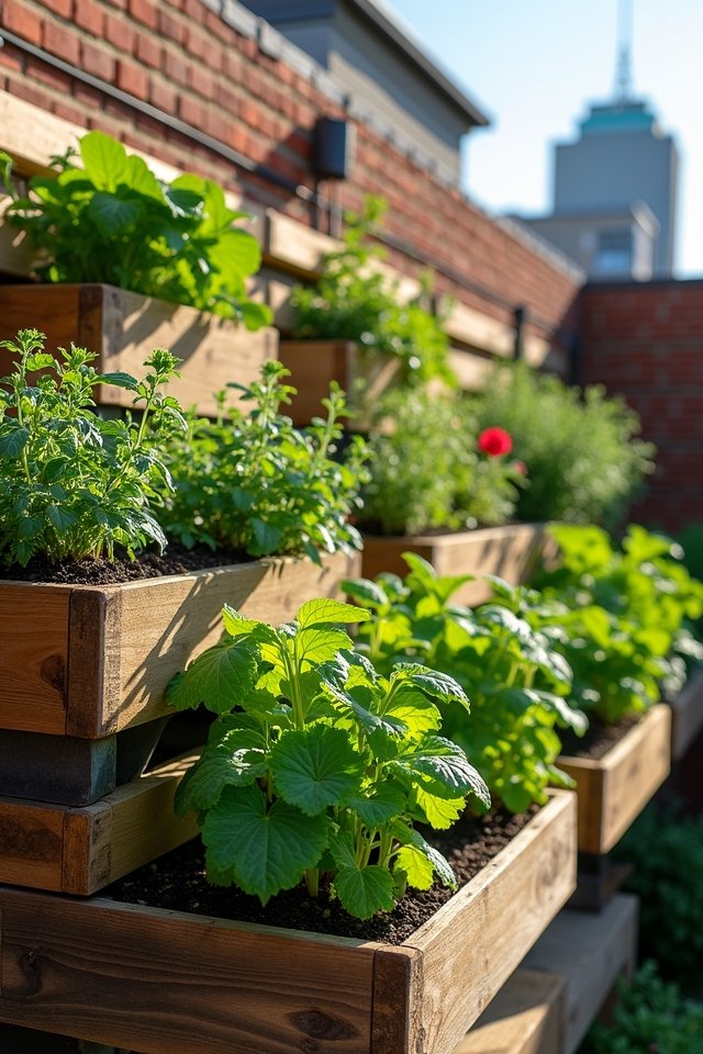 vertical gardening with pallets