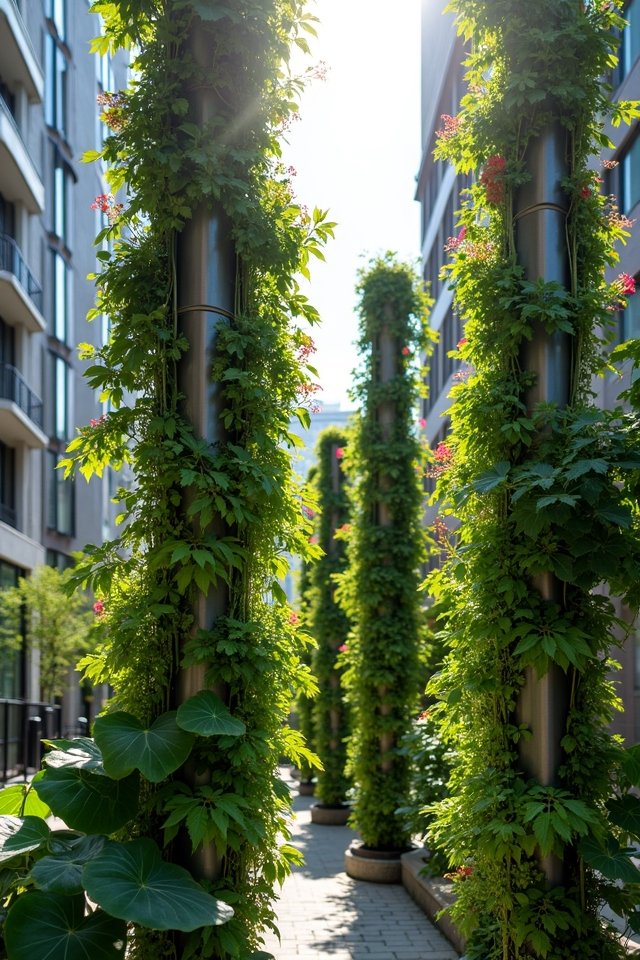 vertical gardening with pvc