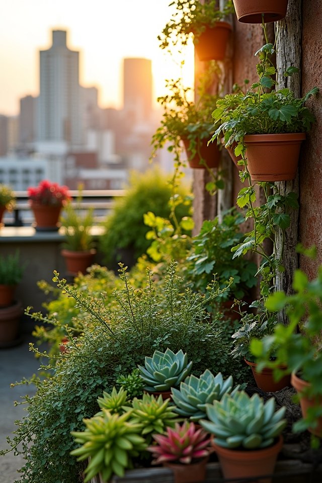 vertical gardens compact plants