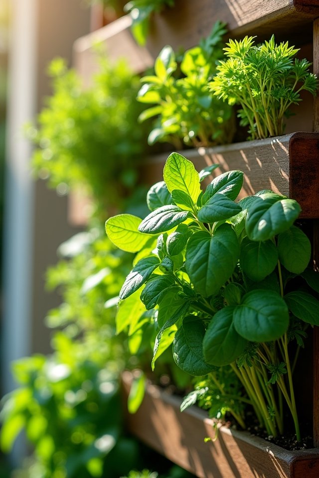 vertical herb garden delight