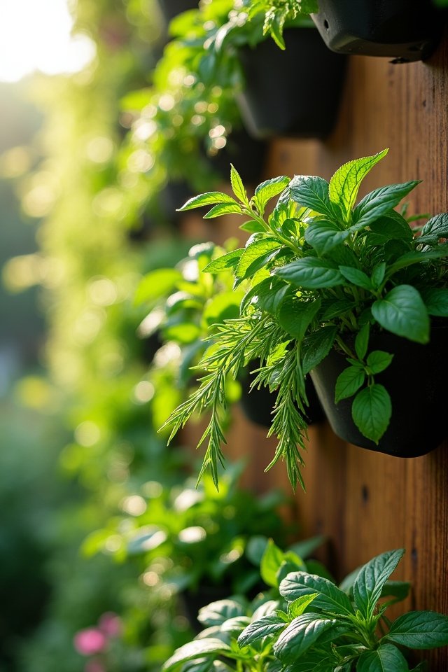vertical herb gardening benefits