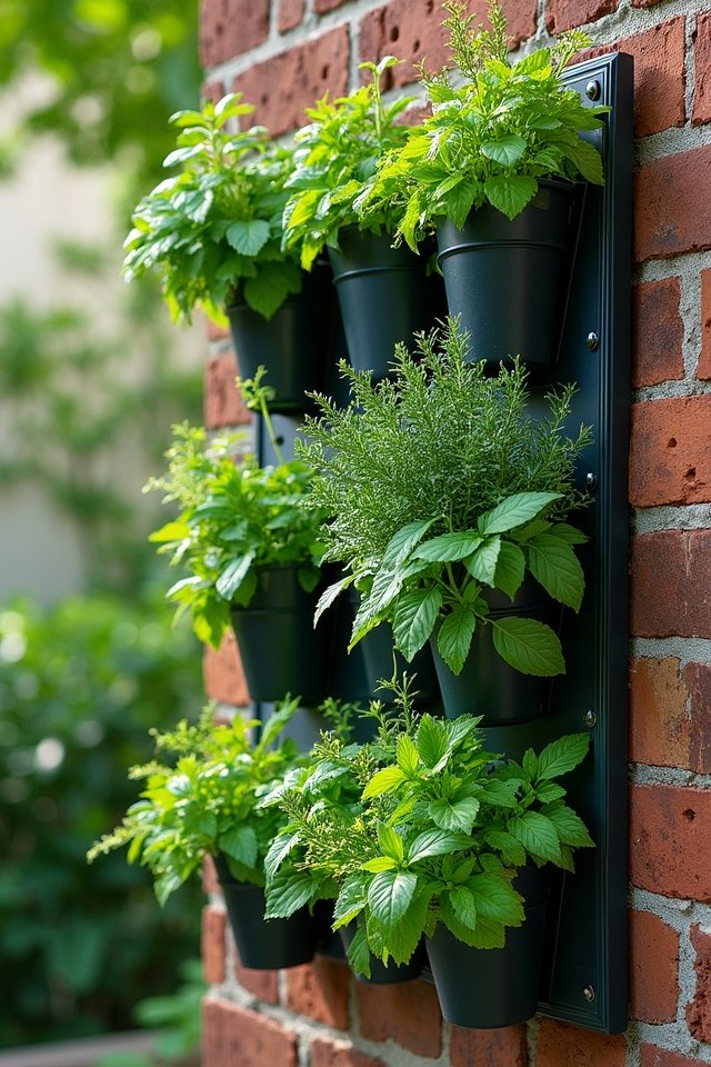 vertical herb wall planters